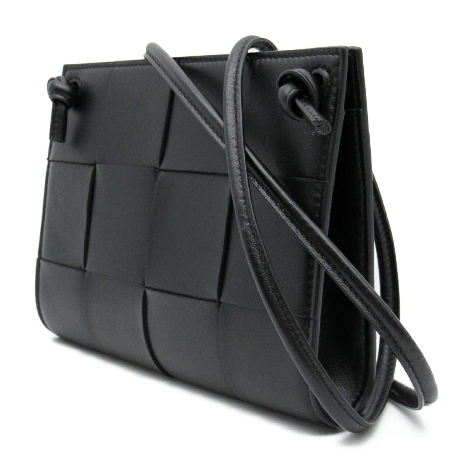Bottega Veneta Shoulder Leather Bag Black
